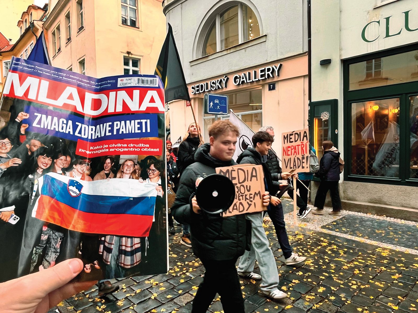 25. 10. 2026, protestni shod v Pragi za ohranitev Češke RTV | Aleš